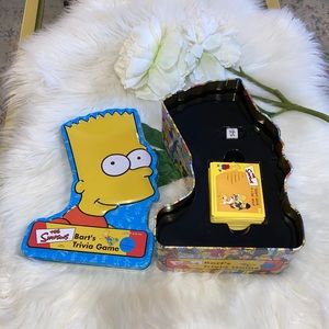 The Simpsons Bart's Trivia Game Collectible Bart Simpson Tin